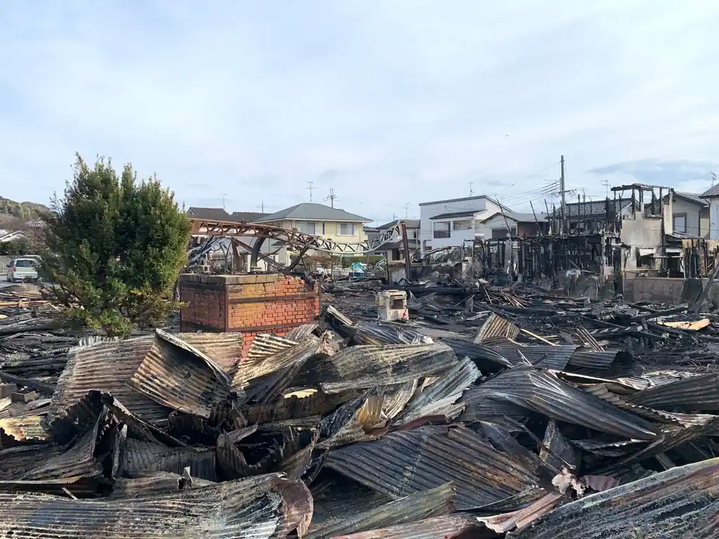 Local Fire damage clean up example